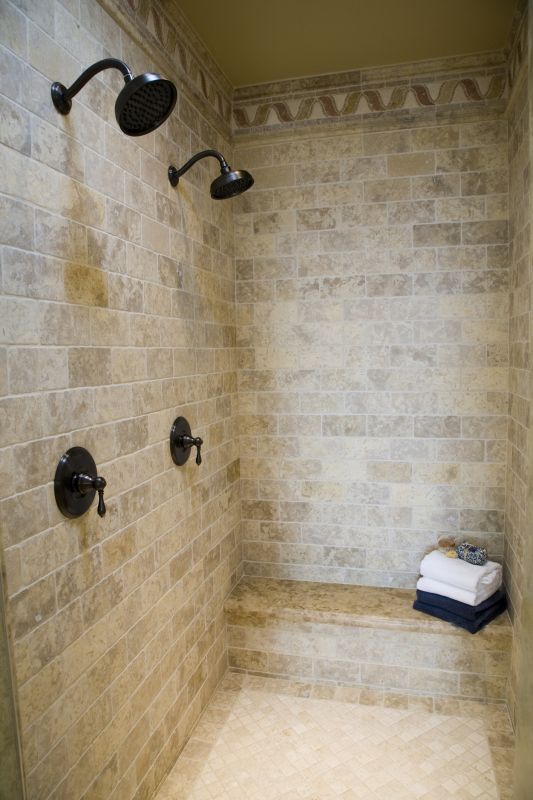Modern Shower with Multiple Heads