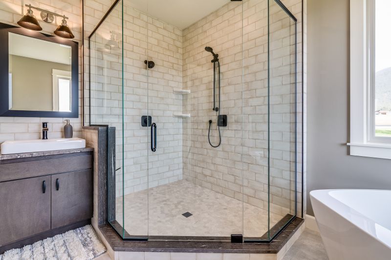 Modern Shower with Multiple Fixtures